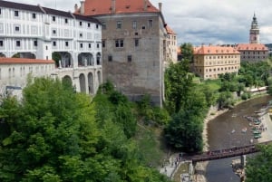 Prague: Transfer to Hallstatt via fabulous Cesky Krumlov