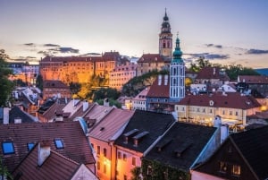 Prague: Transfer to Hallstatt via fabulous Cesky Krumlov