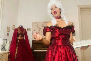 Singing Mozart, in Mozart Costume