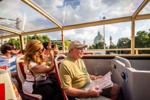 Vienna: tour in autobus hop-on hop-off di 1 giorno e treno per l'aeroporto della città