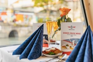 Wien: 3-retters middagsbådtur om aftenen