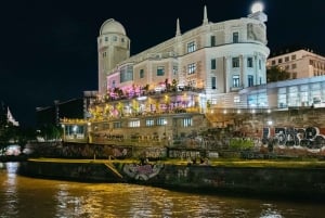 Wien: 3-retters middagsbådtur om aftenen