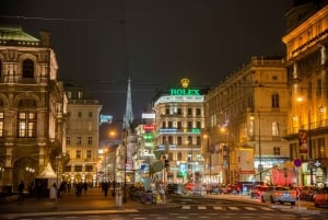 Viena: Big Bus City Highlights Night Tour com guia ao vivo