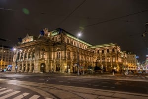 Viena: Big Bus City Highlights Night Tour com guia ao vivo