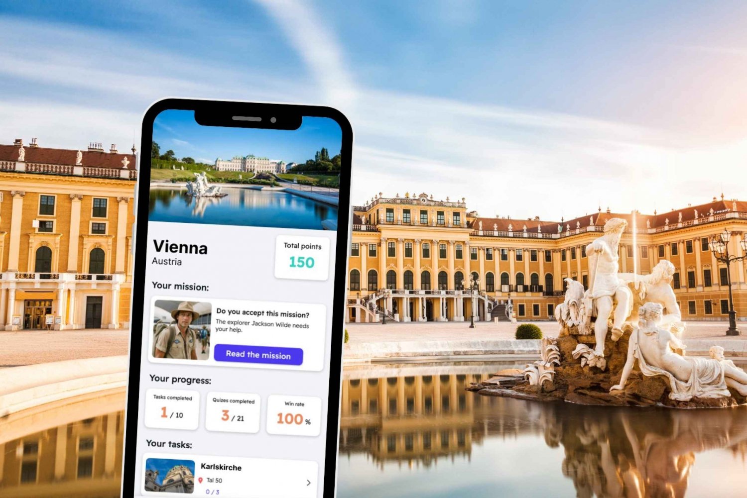 Vienne : Jeu d'exploration de la ville et visite guidée sur votre téléphone
