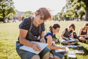 Vienna: Giant Ferris Wheel Painting Class with Local Artist