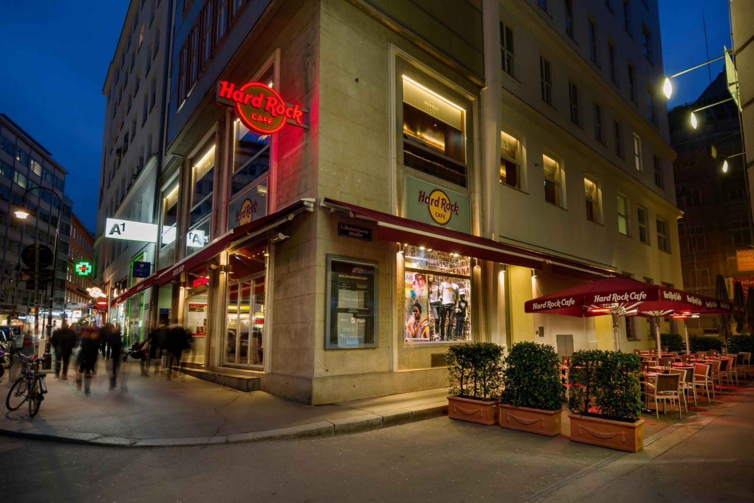 Wien: Hard Rock Cafe med fast meny til lunsj eller middag