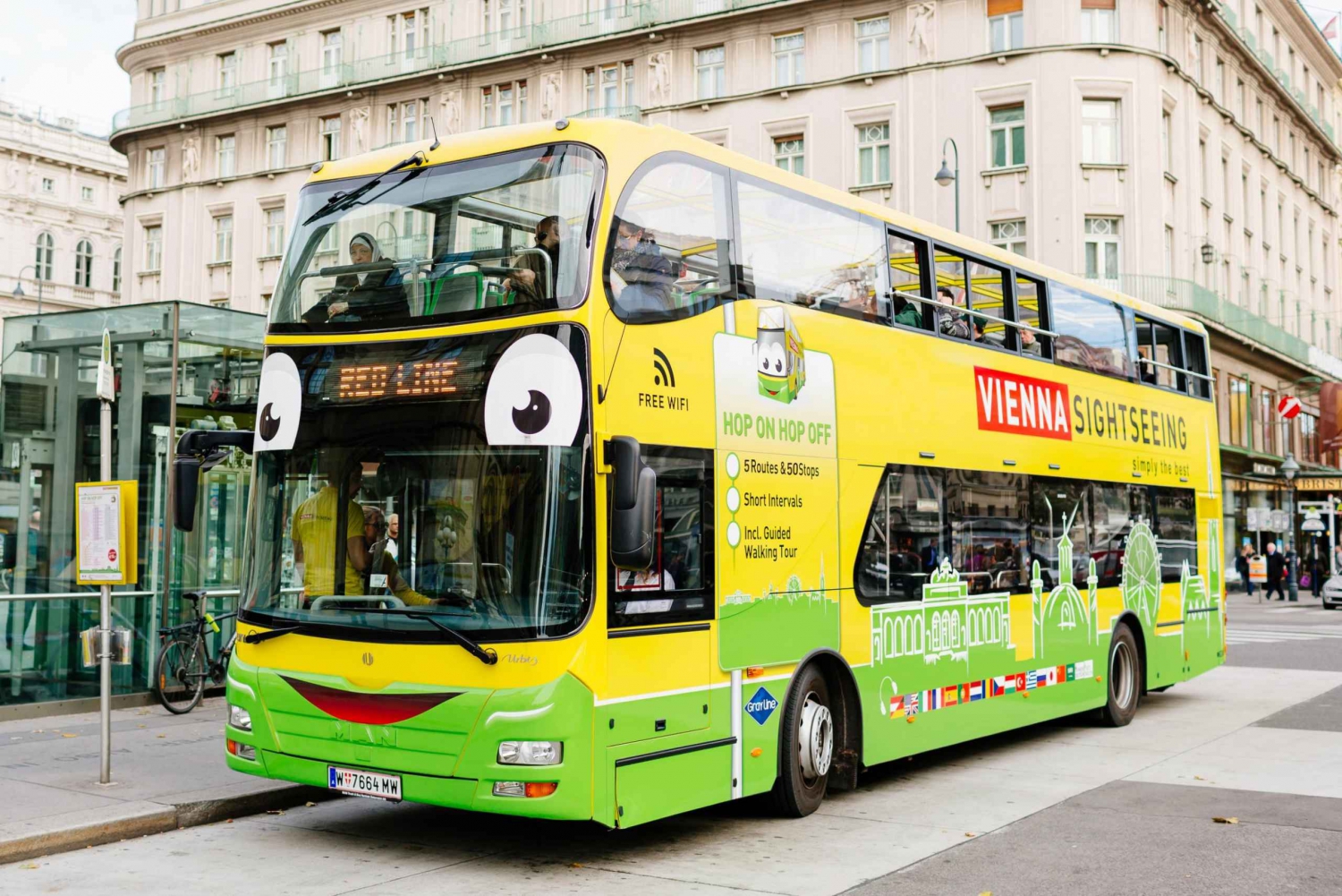 Wien: Hop-on-hop-off sightseeingtur med buss