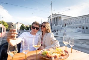 ウィーン：ヴィンテージカーでのプライベートシティツアーとディナー