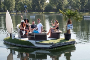 Wien: Privat uthyrning av E-båt på Donau