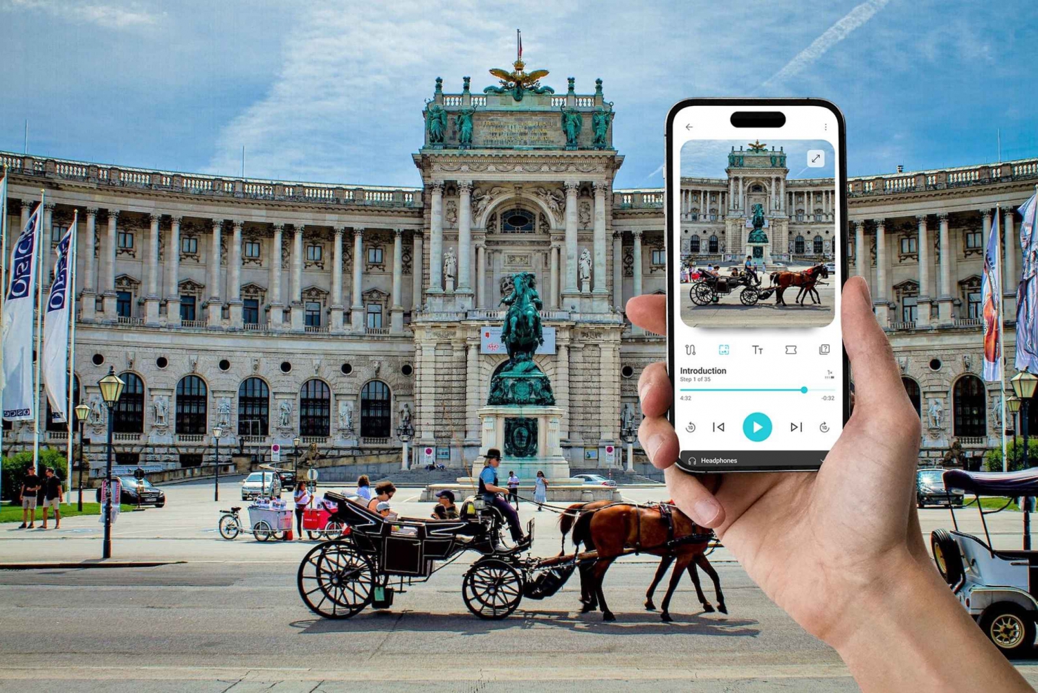 Vienna: Tour a piedi del Palazzo di Hofburg Audio Tour In-App (EN)