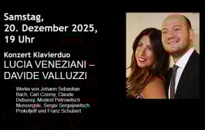 Piano Four Hands Classical Concert - Veneziani-Valluzzi Piano Duo.  Address: Gesellschaft Für Musiktheater, Türkenstr. 19, 1090 Wien