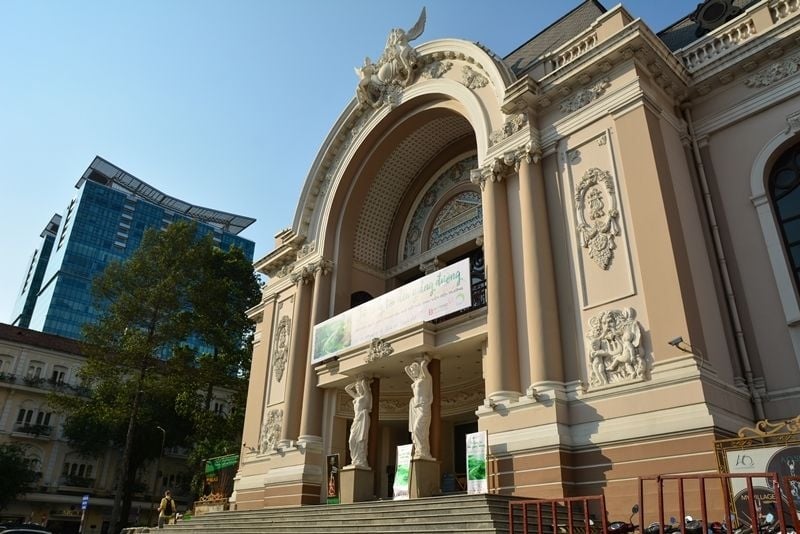 The imposing Municipal Theater sits pride of place on Dong Khoi Str.