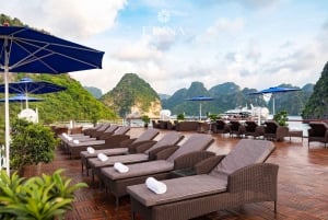 Cruzeiro de 2/3 dias em Halong e Baía de Lan Ha Erina 5* com varanda e banheira