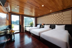 Ha Long: 2-dagers luksuscruise i Lan Ha-bukten med 5 stjerner og balkong