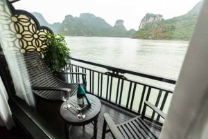 Hanoi: 2-dniowy 5-gwiazdkowy rejs po zatoce Lan Ha i Ha Long z balkonem