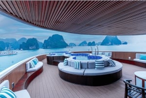 Vanuit Ha Long: Luxe Symphony Dagcruise met 2 Jacuzzi Zwembad