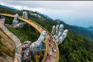 Ba Na Hills med Golden Bridge og taubane – privat omvisning