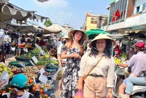 Binh Tay & wholesale fruit market visit + Cozy Cooking Class