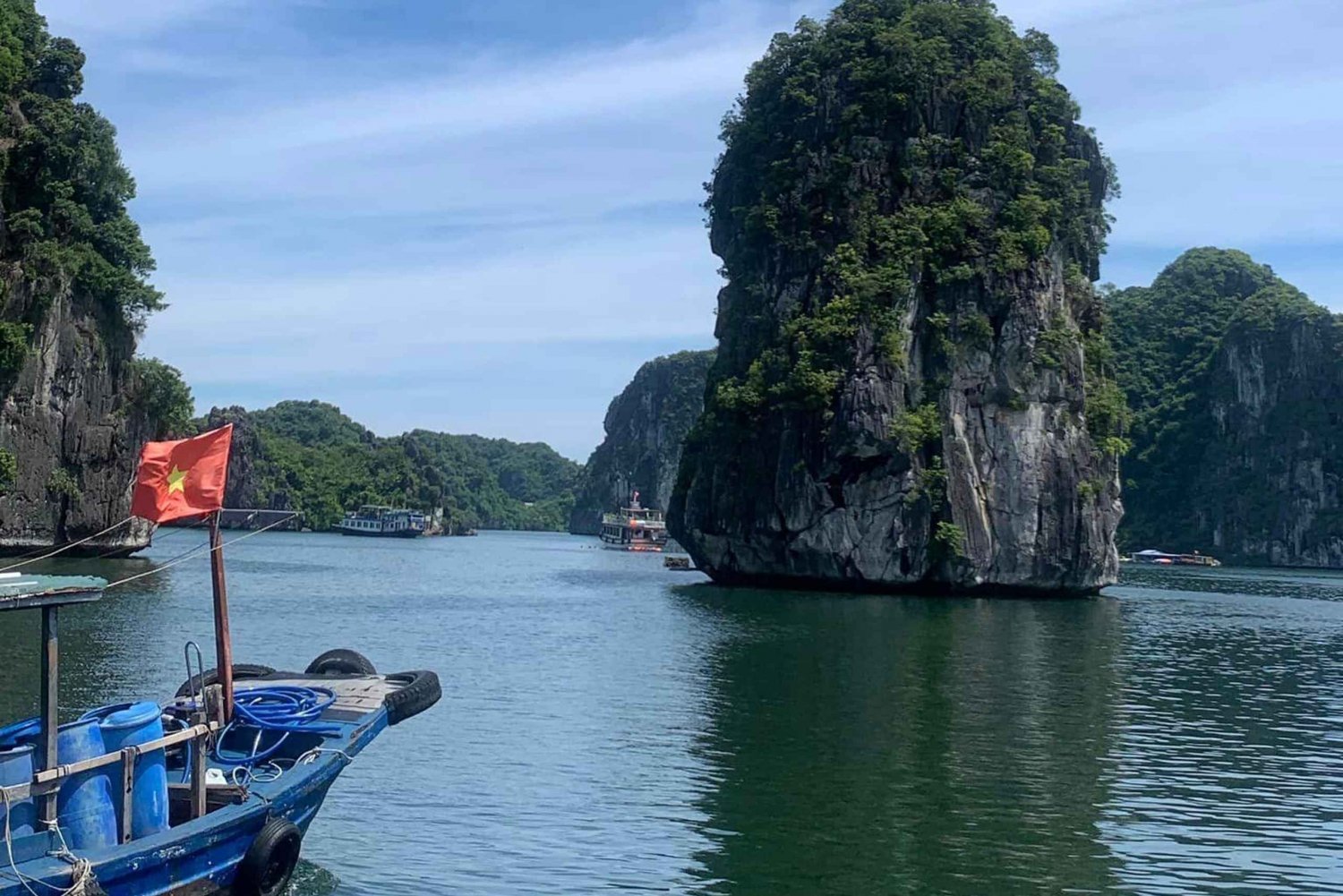 Cat Ba: Bådtur i Lan Ha og Ha Long-bugten med kajaksejlads, grotte