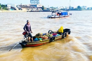 Mercato galleggiante di Cai Rang: tour di 2 giorni in bicicletta e barca