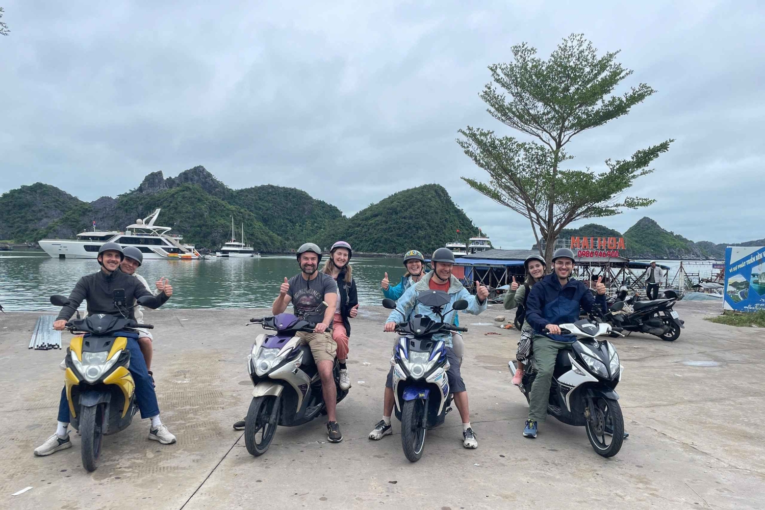 Cát Bà: Guided Motorbike Tour with Lunch & Boat Ride