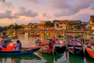 Giungla di cocco & Basket Boat & Città di Hoi An & Rilascio delle Lanterne