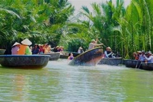 Giungla di cocco & Basket Boat & Città di Hoi An & Rilascio delle Lanterne