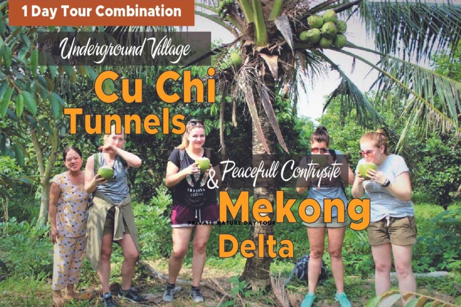 Excursão de 1 dia aos túneis de Cu Chi e ao Delta do Mekong