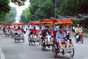Passeio de bicicleta pelo bairro antigo de Hanói e pelo Egg Coffee