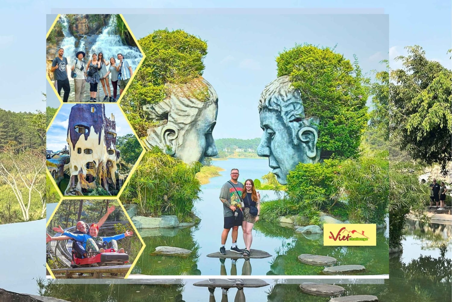 Da Lat: medio día por la mañana Datanla + Túnel de Arcilla + Crazy House