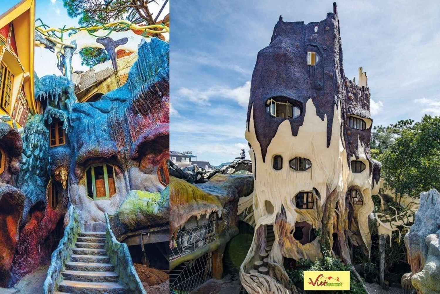 Da Lat: medio día por la mañana Datanla + Túnel de Arcilla + Crazy House