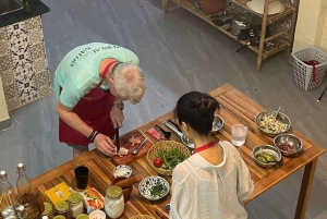 Da Nang: Aula de culinária de 5 pratos famosos com viagem ao mercado