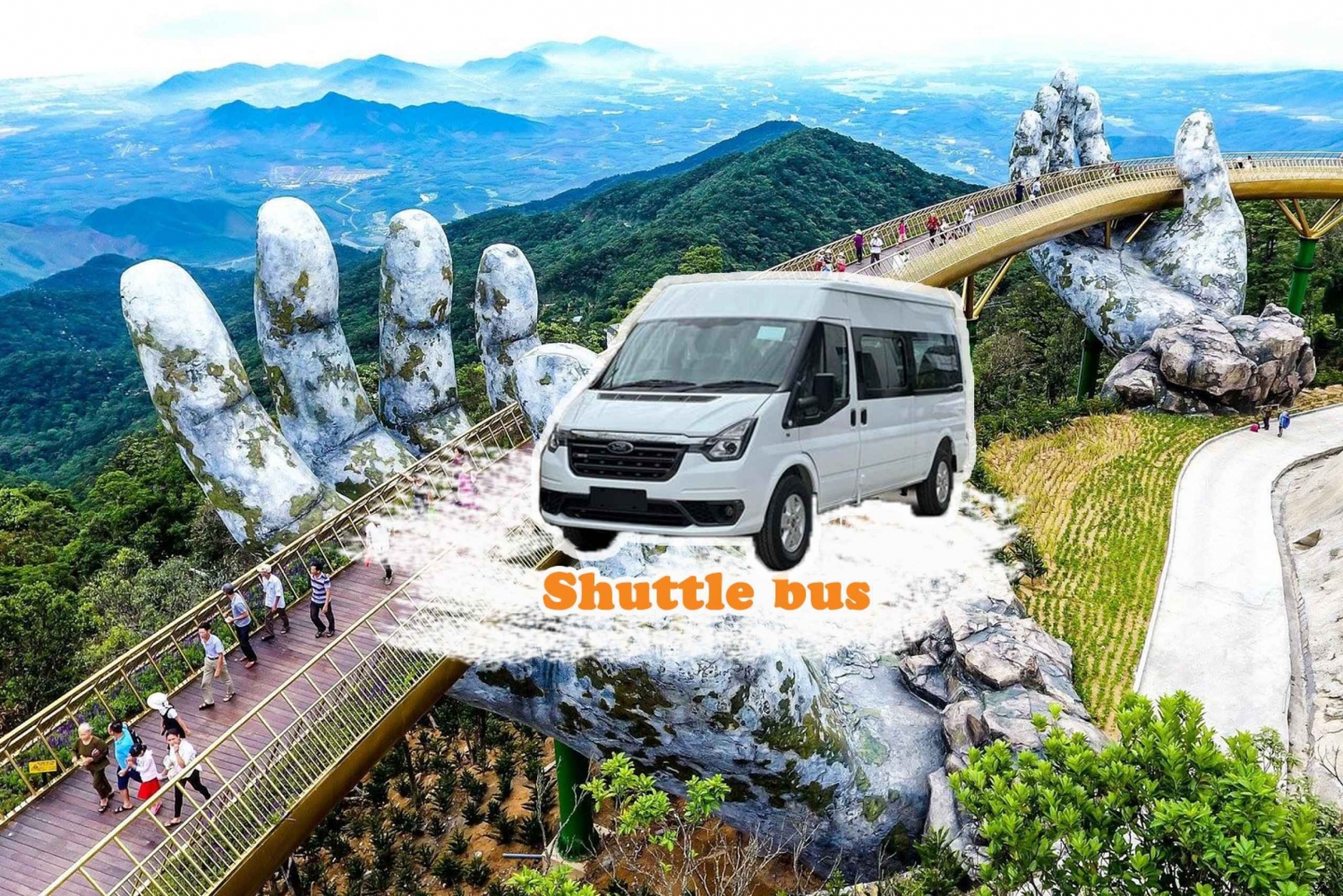 Da Nang: Round trip Transfer to Ba Na Hills Golden Bridge