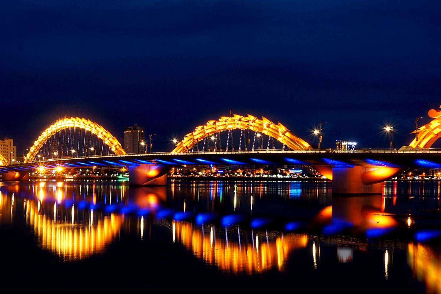 Da Nang di notte: Cena a base di pesce, mercato notturno, visita della città