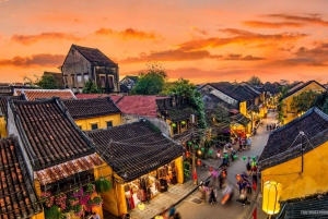 Da Nang : Visite en voiture privée du pont d'or, de la statue de Bouddha et du mont de marbre