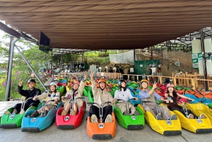 Stadsvandring i Dalat med Mario Kart, linbana, alpin berg-och dalbana...