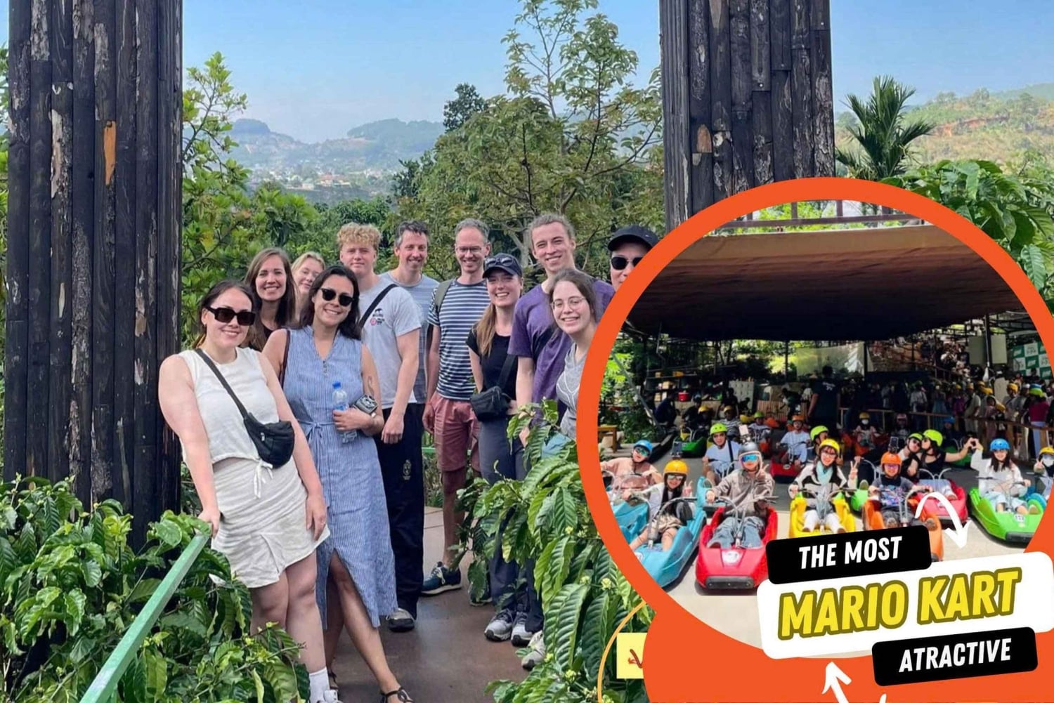 Dalats bedste turistattraktioner - vandfald - Mario Kart