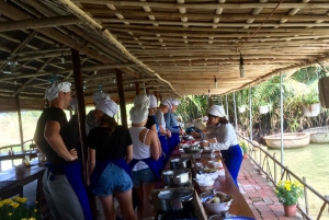 Eco Cooking Class, Cruise Trip, Basket Boat from Hoian/Danan