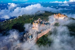 Billett og taubane til Ba Na Hills og Golden Bridge