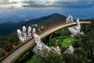 Indgangsbillet og svævebane til Ba Na Hills & Golden Bridge