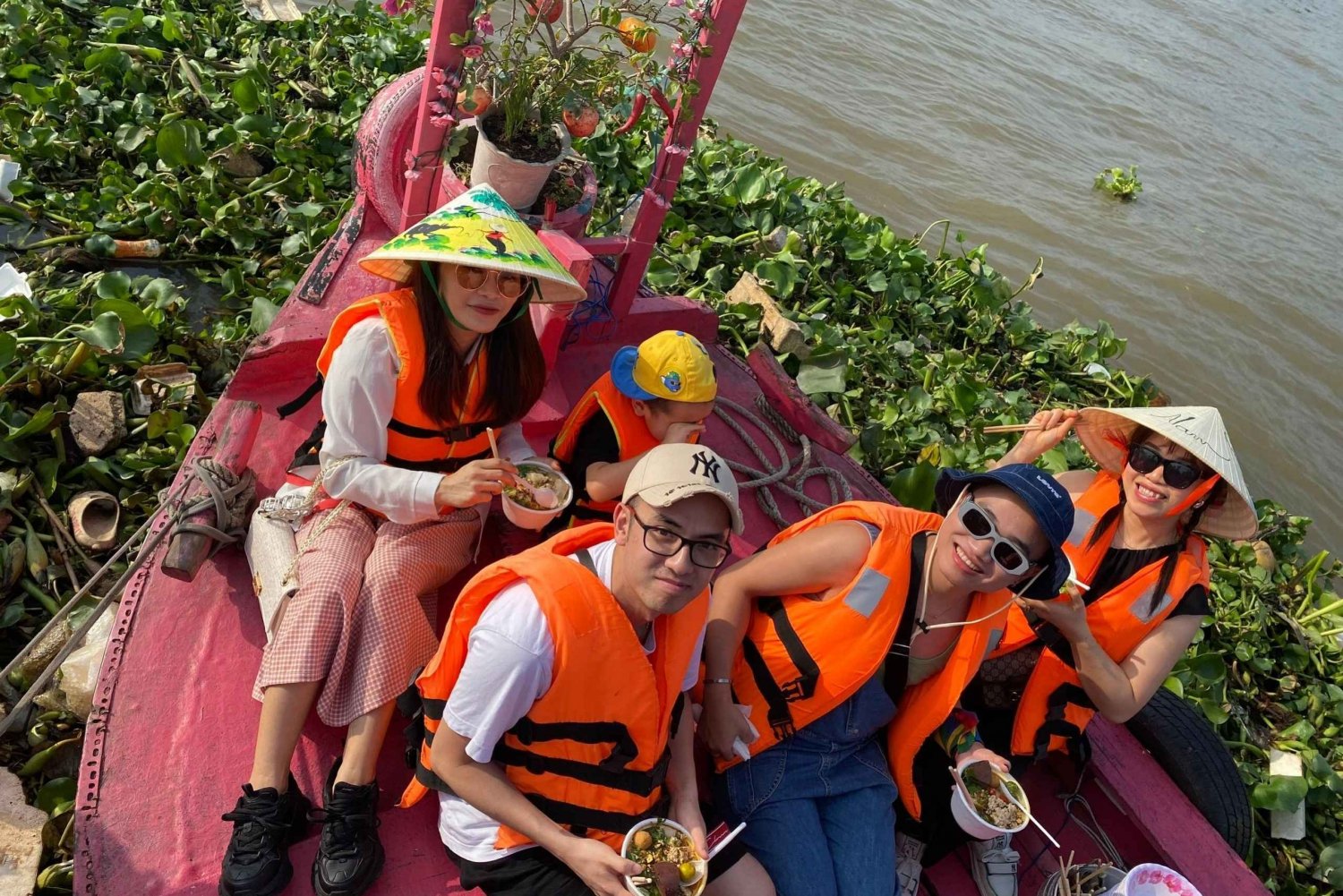 Desde Saigón: Excursión de 1 día por el Delta del Mekong-Mercado Flotante e Islote