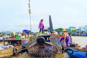 Au départ de Saigon : visite à la journée du delta du Mékong - marché flottant et îlot