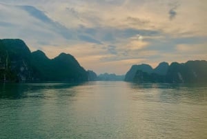 キャットバ発：日没とともに生物発光プランクトンカヤックツアー