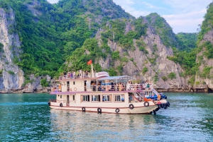 From Cat Ba island: Full Day Boat Tour Lan Ha & Halong Bay