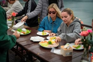 Depuis Hanoi/Cat Ba : Excursion en bateau d'une journée dans la baie de Lan Ha