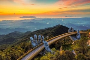 Da Da Nang: Trasferimento e tour in autobus delle colline di Ba Na e del Ponte d'Oro