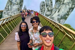 Fra Da Nang: Ba Na Hills- Golden Bridge Busstransport og omvisning