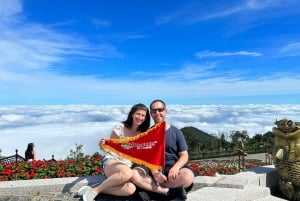 Da Da Nang: Trasferimento e tour in autobus delle colline di Ba Na e del Ponte d'Oro