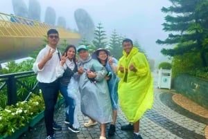 Da Da Nang: Trasferimento e tour in autobus delle colline di Ba Na e del Ponte d'Oro